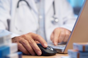 Doctor preparing online internet prescription iStock 000011024815Small 300x199 Practical Ways to Get Your Insurance Payments Faster